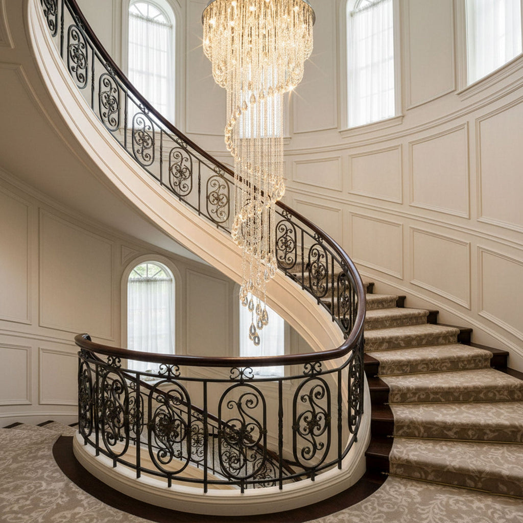 Elegant Harmony Spiral Chandelier - CasaraHouse