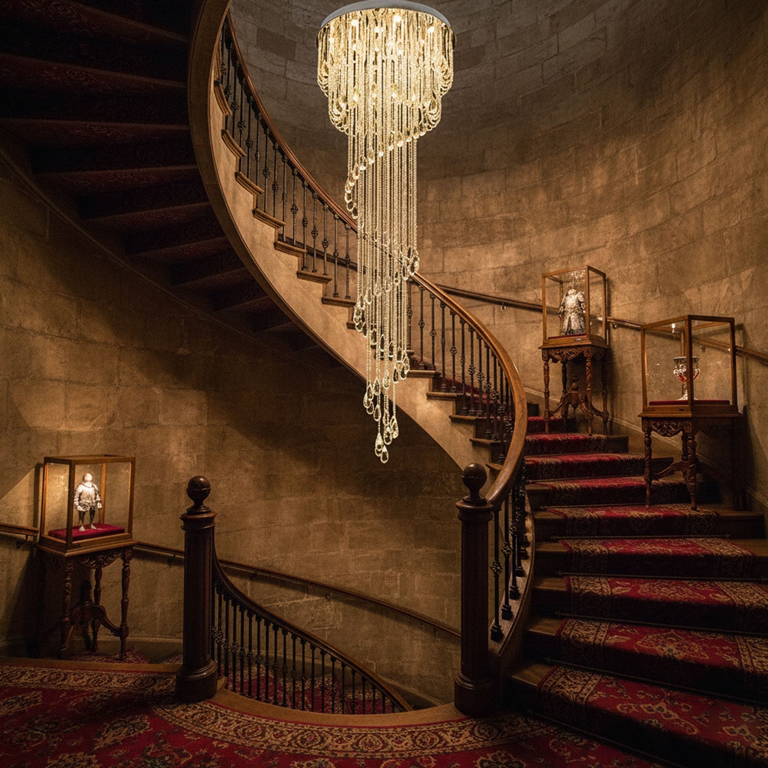 Elegant Harmony Spiral Chandelier - CasaraHouse