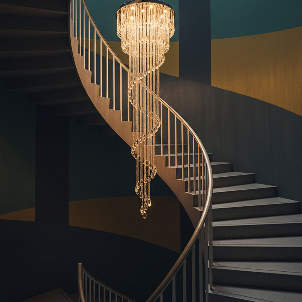 Elegant Harmony Spiral Chandelier - CasaraHouse