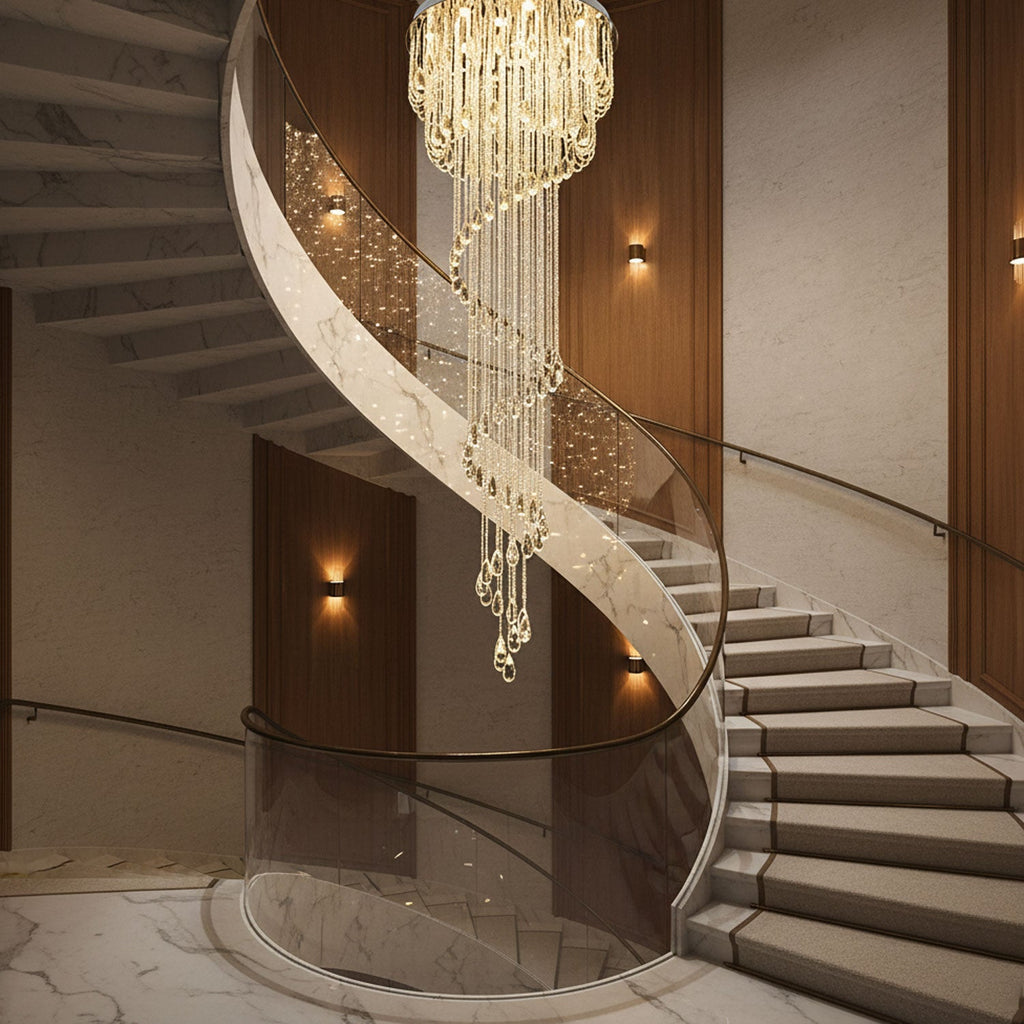 Elegant Harmony Spiral Chandelier - CasaraHouse