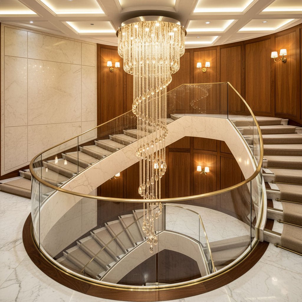 Elegant Harmony Spiral Chandelier - CasaraHouse