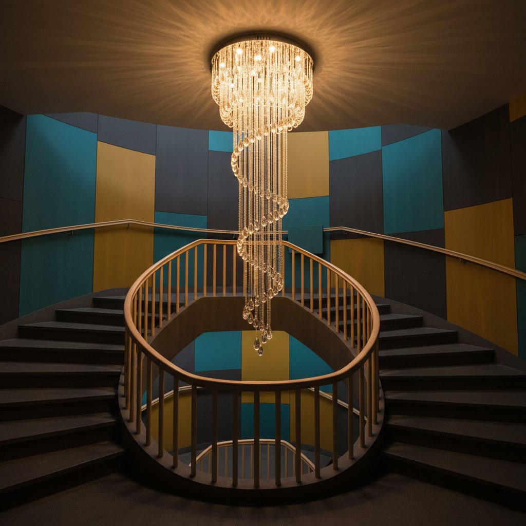 Elegant Harmony Spiral Chandelier - CasaraHouse