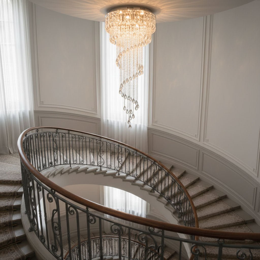 Elegant Harmony Spiral Chandelier - CasaraHouse