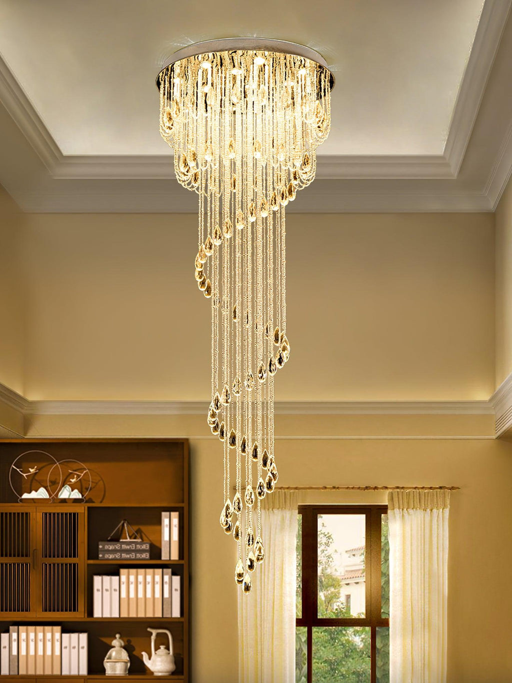 Elegant Harmony Spiral Chandelier - CasaraHouse