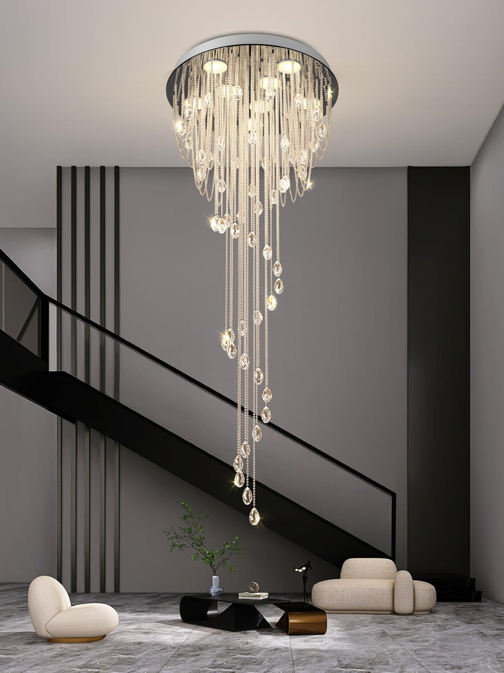 Elegant Harmony Spiral Chandelier - CasaraHouse