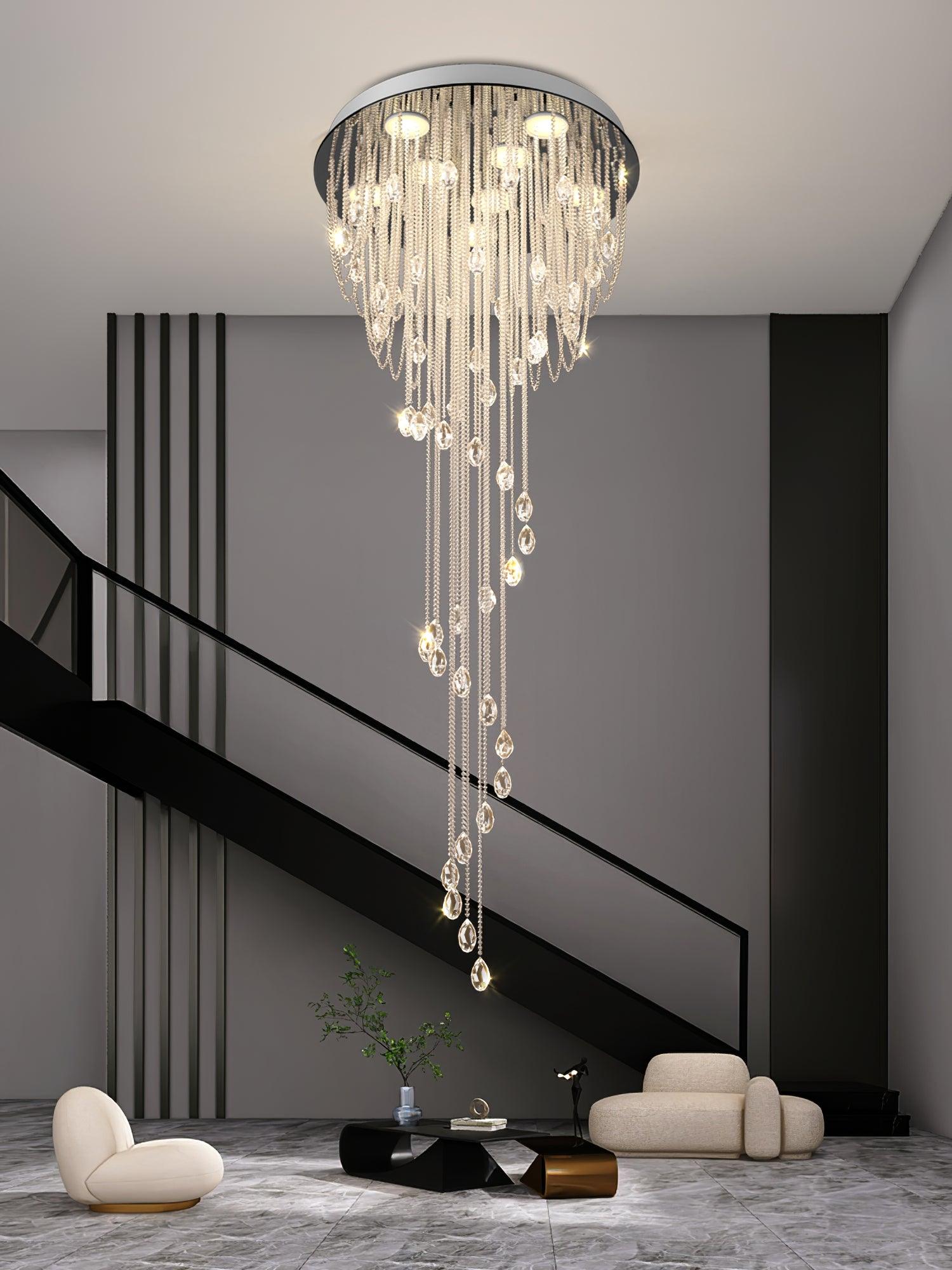 Elegant Harmony Spiral Chandelier - CasaraHouse