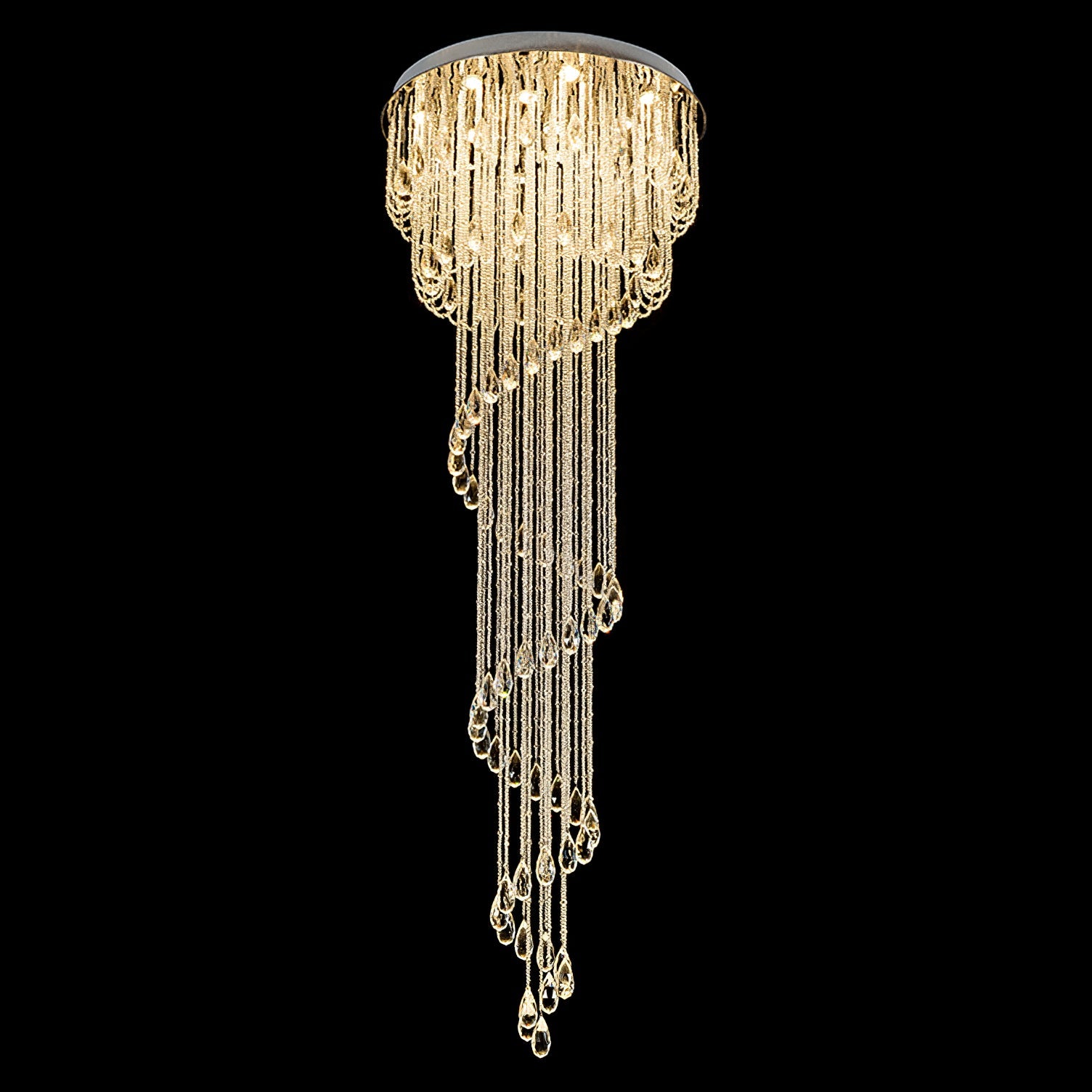 Elegant Harmony Spiral Chandelier - CasaraHouse