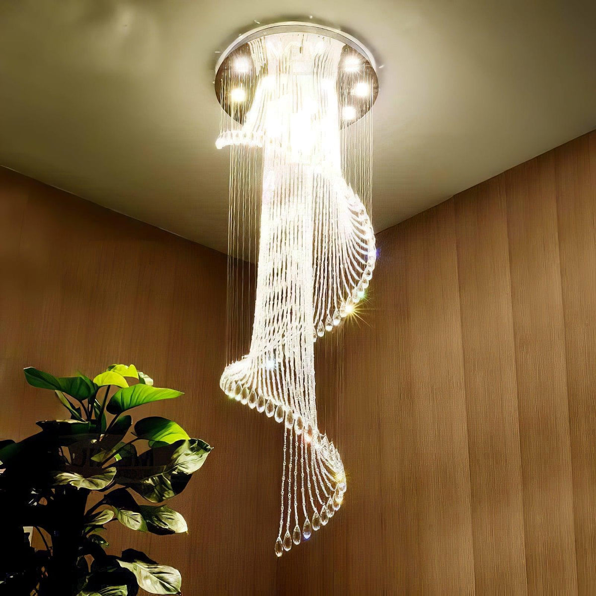 Elegant Harmony Spiral Chandelier - CasaraHouse