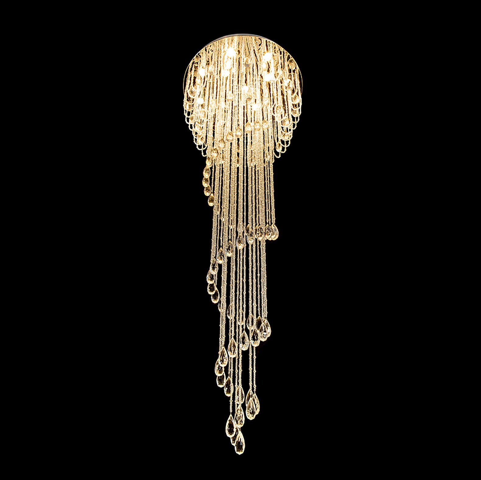 Elegant Harmony Spiral Chandelier - CasaraHouse