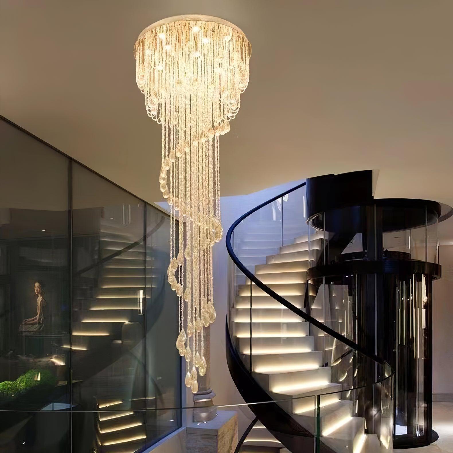 Elegant Harmony Spiral Chandelier - CasaraHouse