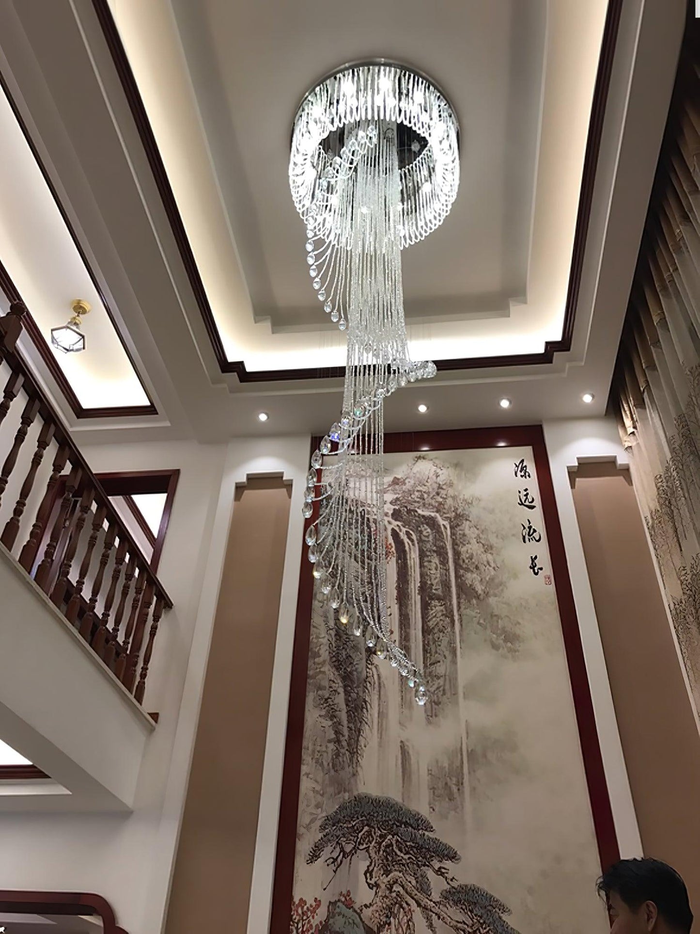 Elegant Harmony Spiral Chandelier - CasaraHouse
