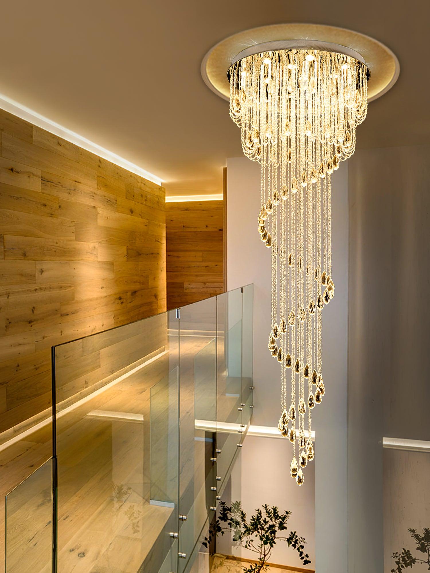 Elegant Harmony Spiral Chandelier - CasaraHouse