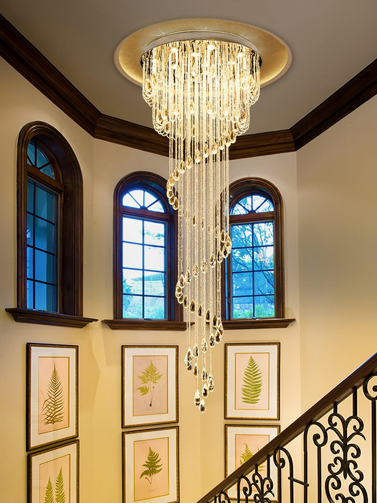 Elegant Harmony Spiral Chandelier - CasaraHouse