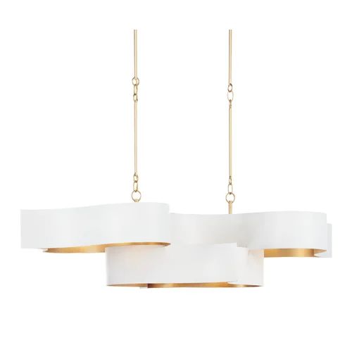 Classic Lotus 1 Tier 6 Light Chandelier