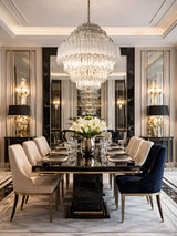 Contemporary Clear Grande Palermo Chandelier - CasaraHouse