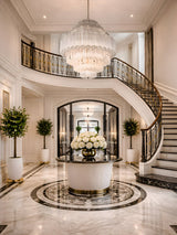 Contemporary Clear Grande Palermo Chandelier - CasaraHouse