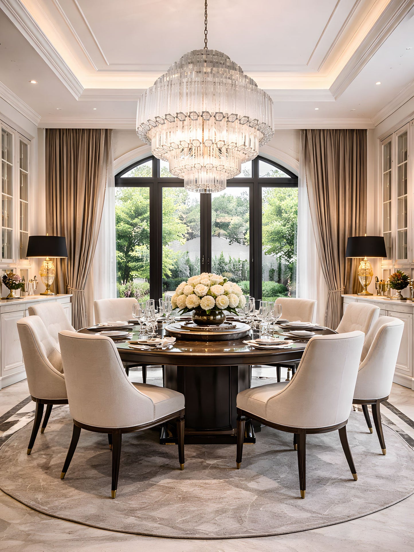 Contemporary Clear Grande Palermo Chandelier - CasaraHouse