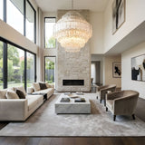 Contemporary Clear Grande Palermo Chandelier - CasaraHouse