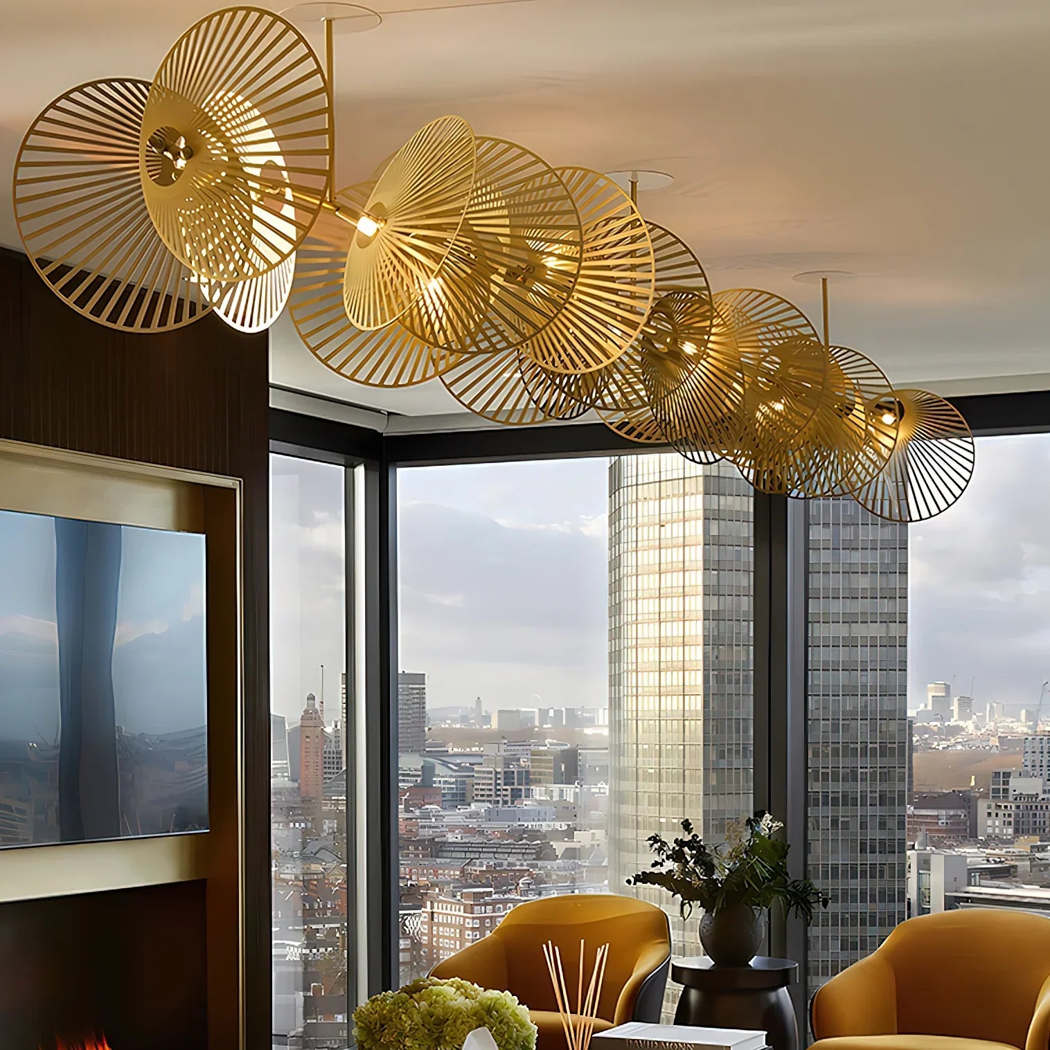 Cluster Leaf Chandelier