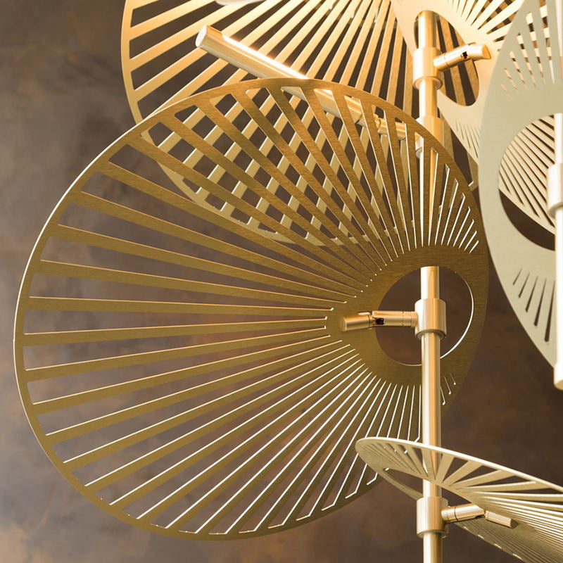 Cluster Leaf Chandelier