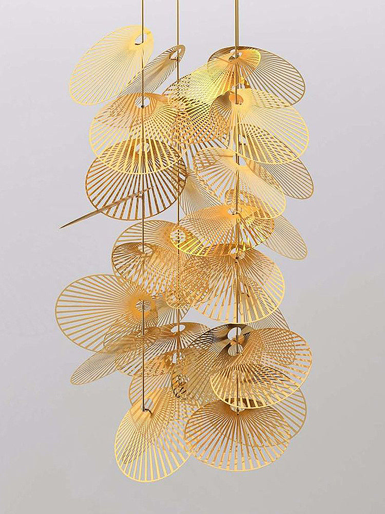 Cluster Leaf Chandelier