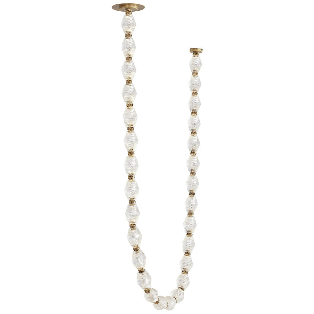 Glass Chain Chandelier