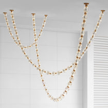 Glass Chain Chandelier