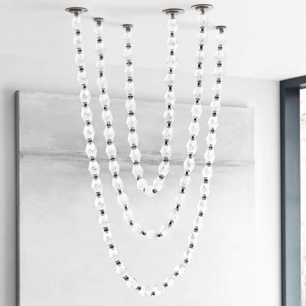 Glass Chain Chandelier