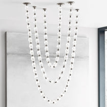 Glass Chain Chandelier