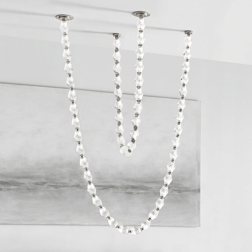 Glass Chain Chandelier
