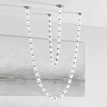 Glass Chain Chandelier