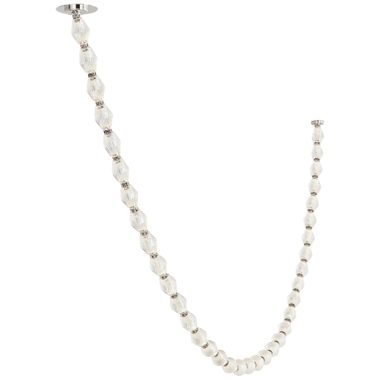 Glass Chain Chandelier
