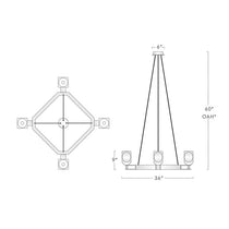 Conso Crystal Square Chandelier