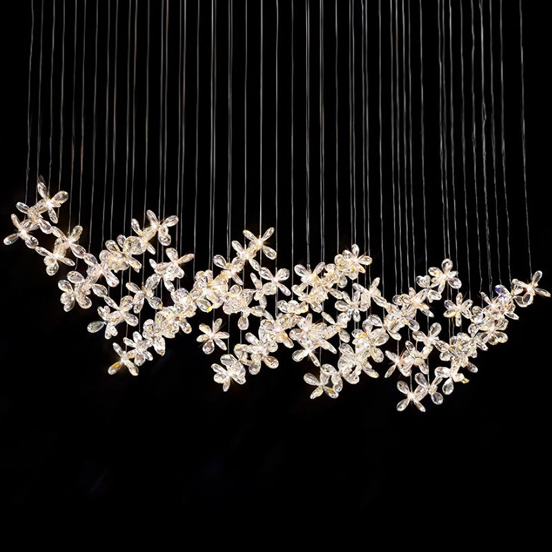 Cross Star Flower Crystal Chandelier