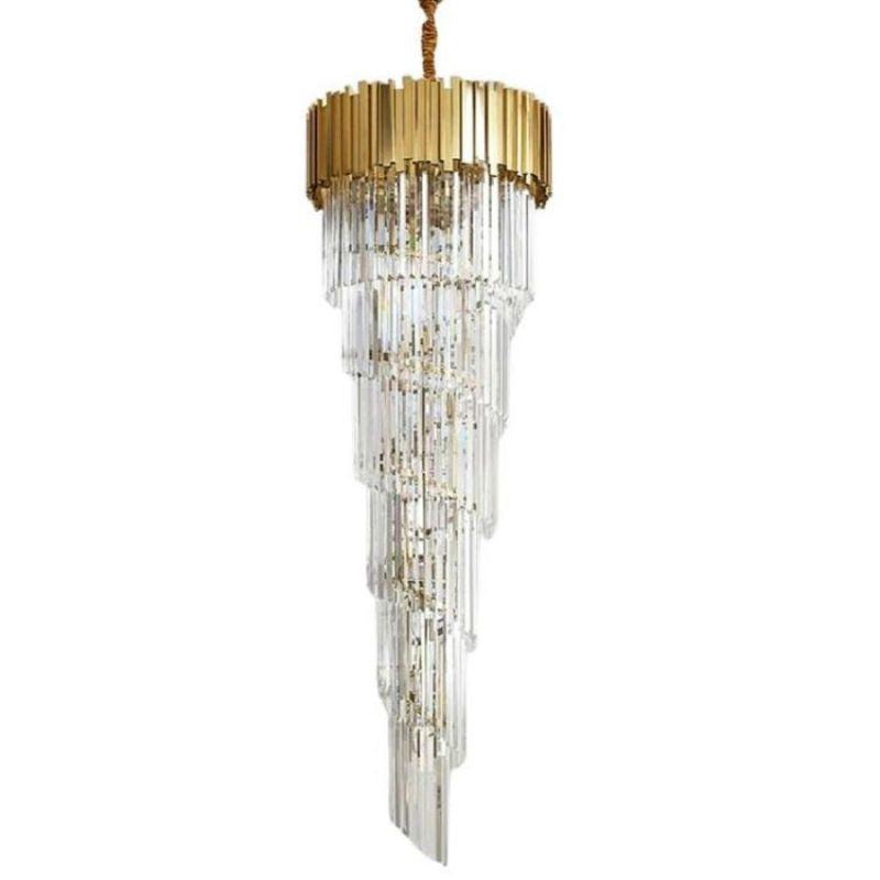 Bourbons Louis 2-Story Crystal Round Chandelier Main image