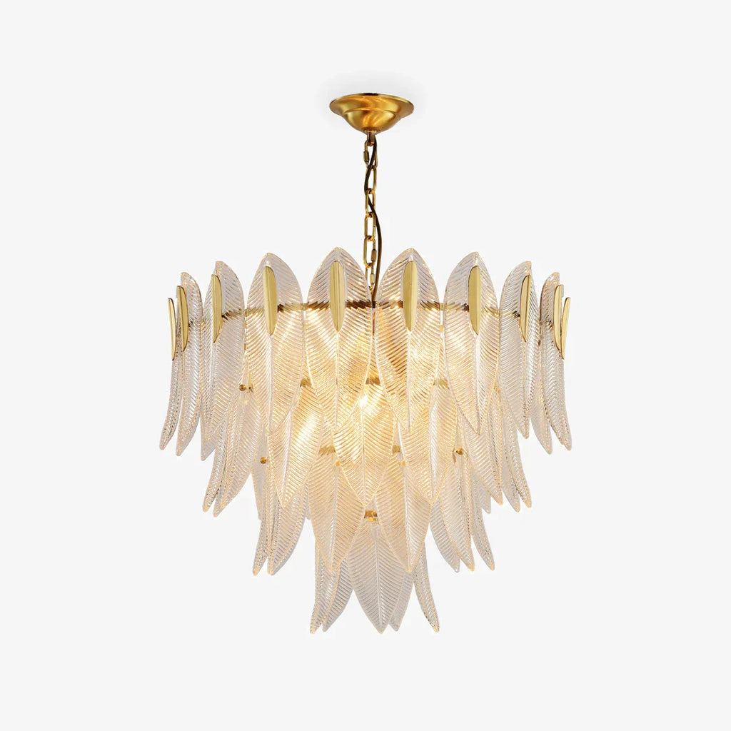 Crystal Feather Chandelier