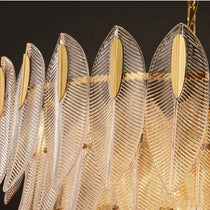 Crystal Feather Chandelier