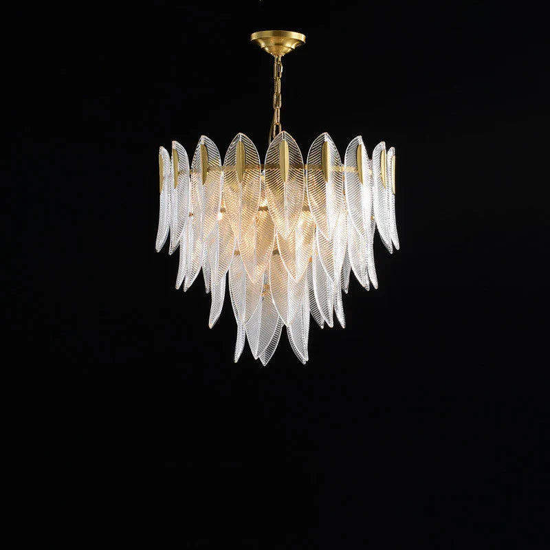 Crystal Feather Chandelier