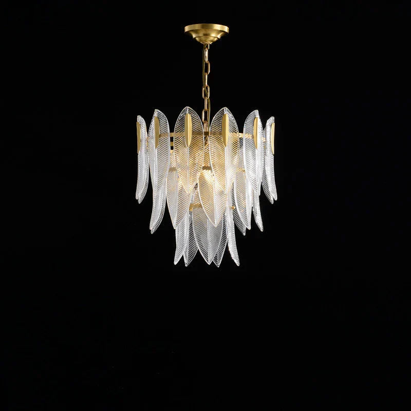 Crystal Feather Chandelier