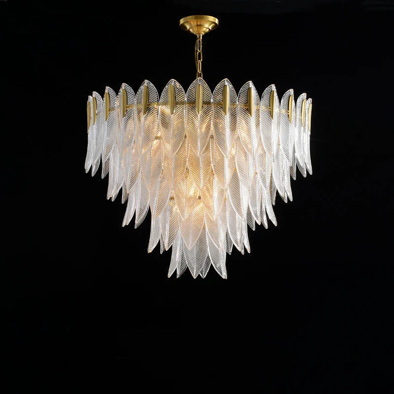 Crystal Feather Chandelier