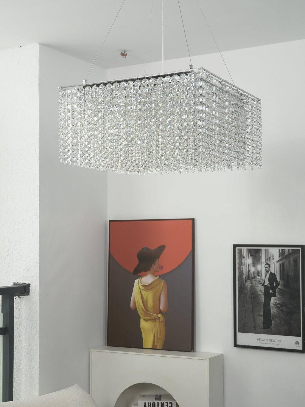 Crystal Frame Chandelier