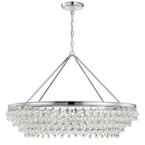Calypso 8-Light Chandelier with Clear Crystal Drops