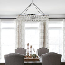 Calypso 8-Light Chandelier with Clear Crystal Drops