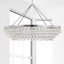 Calypso 8-Light Chandelier with Clear Crystal Drops
