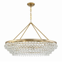 Calypso 8-Light Chandelier with Clear Crystal Drops