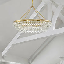 Calypso 8-Light Chandelier with Clear Crystal Drops