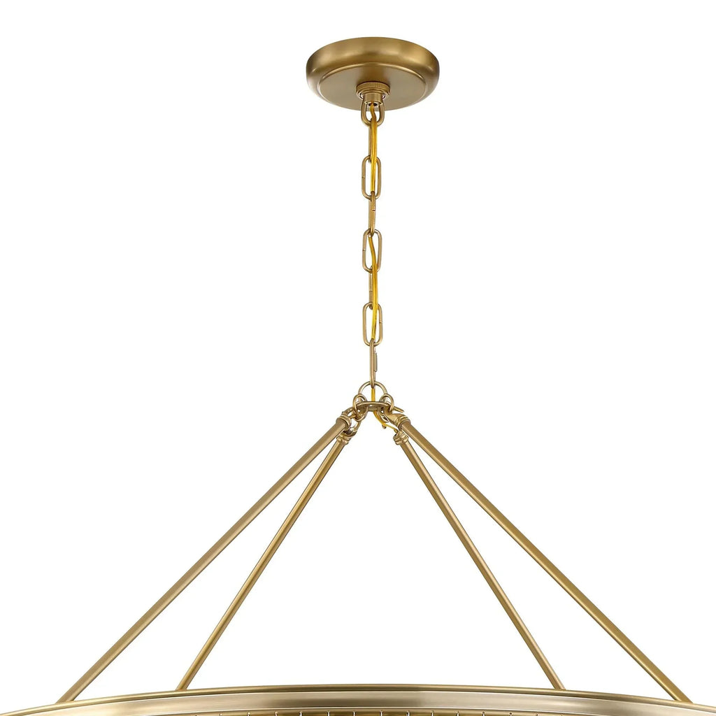 Calypso 8-Light Chandelier with Clear Crystal Drops