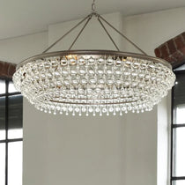 Calypso 8-Light Chandelier with Clear Crystal Drops