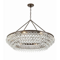 Calypso 8-Light Chandelier with Clear Crystal Drops