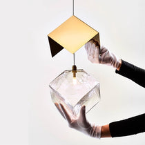 Cubic Luster Cascade Chandelier